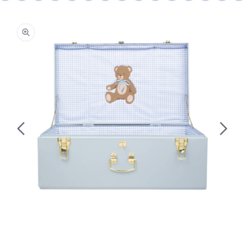 Quick Ship Teddy Bear Grand Baby Trunk - Light Blue