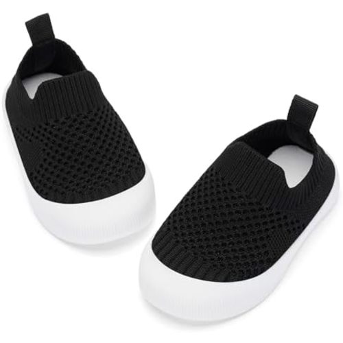 BACSAC Baby Toddler Unisex Infant Shoes Boys Girls Beige Mesh Breathable Non-Slip Soles 6-36 Months