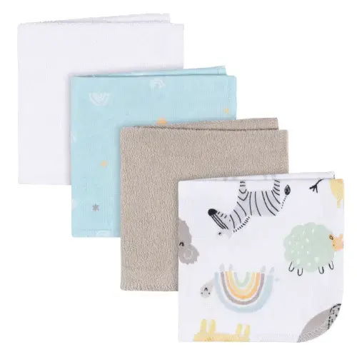 4-Pack Baby Neutral Little Animals Terry Washcloths – Gerber Childrenswear
