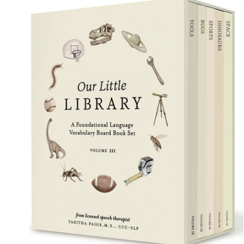 Our Little Library Vol. 3: Dinosaurs, Space, Tools, Bugs, and Sports Board Book Set for Boys & Girls (Tabitha Paige Children's Book Series)