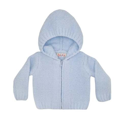 Chenille Hoodie- Blue –6 months
