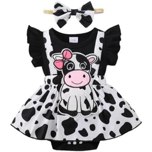 AMAWMW Newborn Baby Girl Clothes Ruffle Sleeveless Romper Floral Dress Bodysuit Infant Girls Summer Outfits with Headband