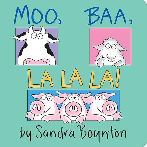 Moo, Baa, La La La!: Oversized Lap Board Book Board book – June 1, 2004