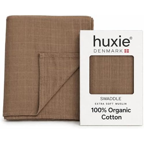 Baby Swaddle – Organic Cotton Muslin Baby Swaddles for Newborns 47” x 47” (Natural)