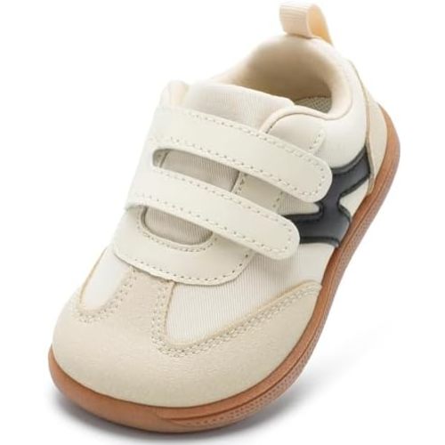 Toddler Lightweight Slip on Sneakers: Boys Barefoot Shoes Kids Walking Shoes Boy Sneakers, Toddler First Walking Shoe Comfort Tennis Activities