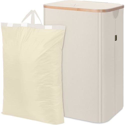 BALEINE 100L Laundry Hamper with Lid, Large Laundry Basket Bin