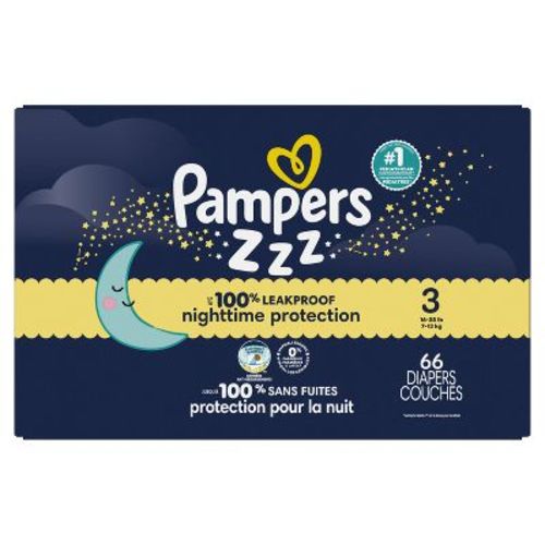 Pampers Swaddlers Overnight Diapers - Size 3 - 66ct