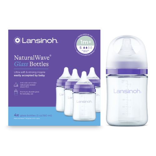 Glass Baby Bottles 5oz (4 pack) – Lansinoh: Love your time together
