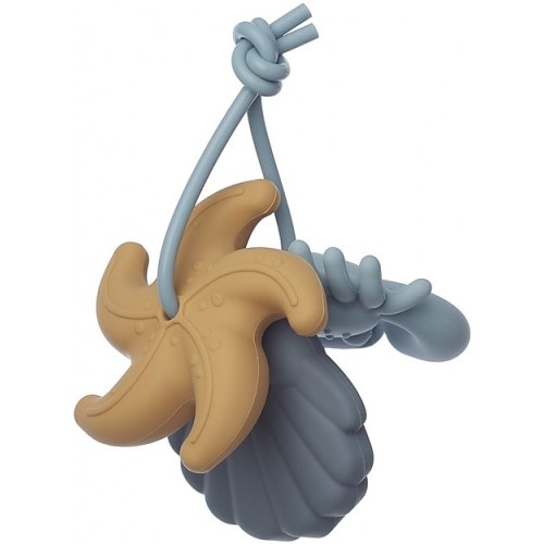 Set of 3 Tonk Mini Teethers - Blue - 100% silicone