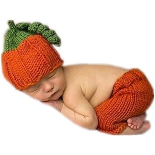 Fashion Cute Newborn Boy Girls Baby Costume Outfits Photography Props Hat Pants