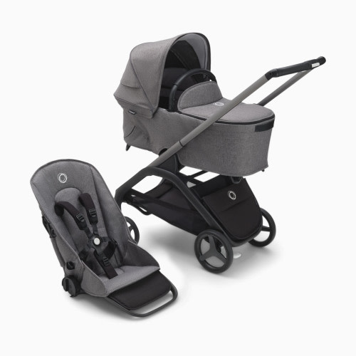 Bugaboo Dragonfly Seat and Bassinet Complete - Graphite/Grey Melange