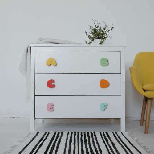 Wooden Letter Dresser handles, Alphabet Drawer Knob for dresser in nursery, name for the dresser nursery drawer knobs,1pcs price