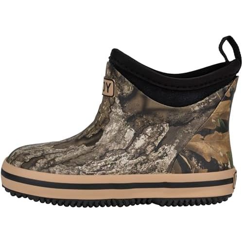 Buoy Boots Camo Pattern Toddler & Kids Ankle Rain Boots for Boys & Girls