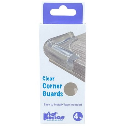 Kidkusion Clear Corner Guards for Sharp Corners of Tables, Furniture, 4 CT, Clear, Toddler