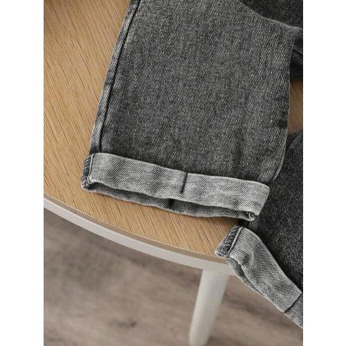 SHEIN Baby Boy Fashion Solid Color Round Neck Top And Casual Bib Pants 2-Piece Set Baby Boy Overall Set Baby Vintage Overalls Boys Baby Jeans Set Baby Boy Overalls Denim Baby Boys Outfit | SHEIN USA