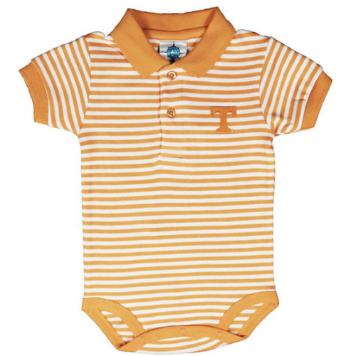 Vols | Tennessee Infant Striped Polo Bodysuit | Alumni Hall