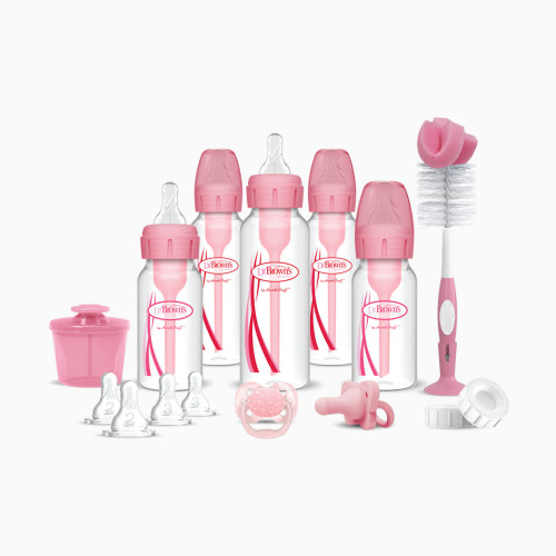 Dr. Brown's Options+ Narrow Bottle Infant Starter Gift Set - Pink