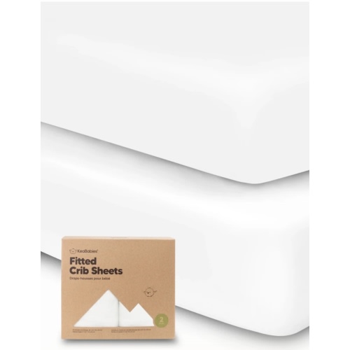 2-pack Cotton Fitted Crib Sheet Set