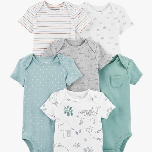 Simple Joys by Carter's Unisex Babies' Short-Sleeve Bodysuit