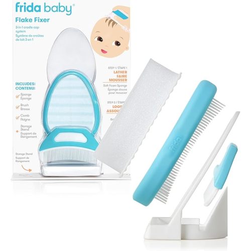 Frida Baby DermaFrida 3-Step Cradle Cap System & Cradle Cap Treatment Kit