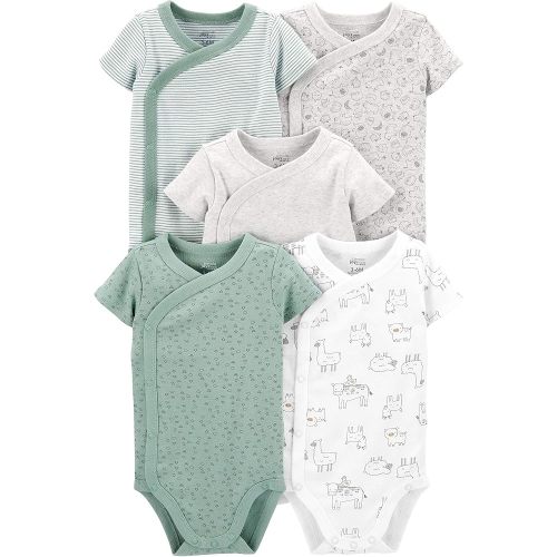 Simple Joys by Carter's Unisex Baby 5-pack Side Snap Short-sleeve Bodysuit