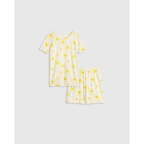 Bamboo Short Sleeve and Shorts Pajama Set - Toddler in Sunshine