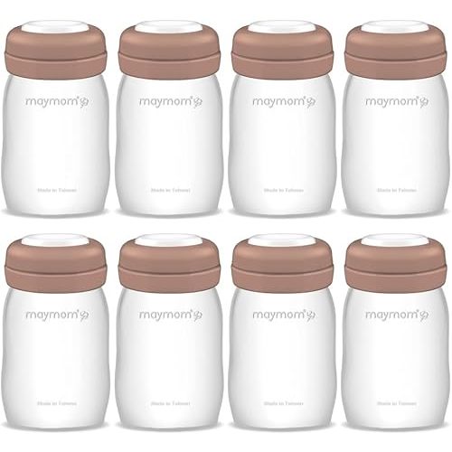 Maymom Wide Neck Breastmilk Collection n Storage Bottle 5.4 oz; Re-markable SureSeal Disc. Fits Spectra S2 Spectra S1 9 Plus.