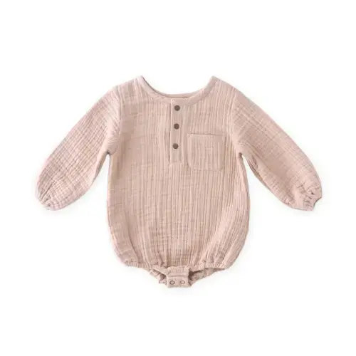 Muslin One-Piece, Fawn, 0-3M