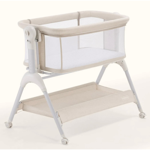 HARPPA Cuddly Sway | 3-in-1 Rocking Baby Bassinet & Bedside Sleeper for Newborns with Mattress for Reflux | Attaches to Bed, Adjustable Heights, Non-Toxic & CPSC Certified | Sturdy Frame, Portable Wheels, Tool-Free Setup, Gentle Rocking | Perfect for Newb