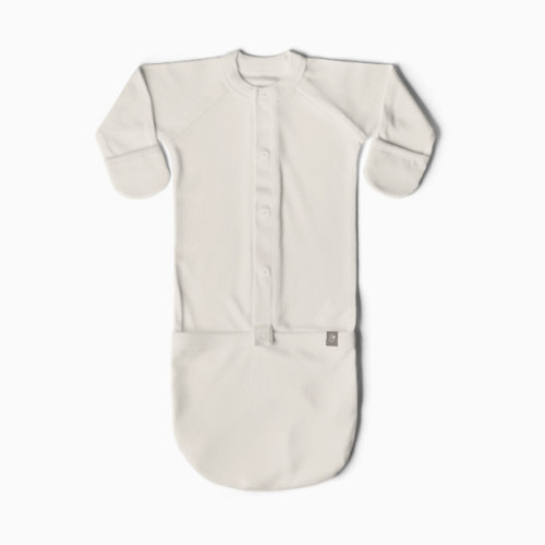 (3-6M - Cloud) 24hr Convertible Sleeper Baby Gown - Cloud