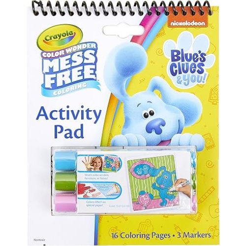 Crayola Blues Clues Color Wonder Activity Pad, Mess Free Coloring, Gift for Kids