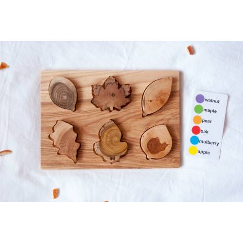 Baby Leaf Puzzle Baby birthday puzzle Montessori Toy Organic Toy Educational Toy Toddler Development Wood Toy Natural Wood Baby Toy