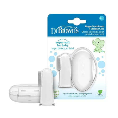 Dr. Brown's - Silicone Finger Toothbrush With Case