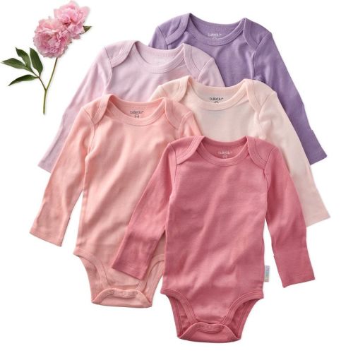 Butterblu BLAKE 5-Pack Long Sleeve Bodysuits Pink 3-6M