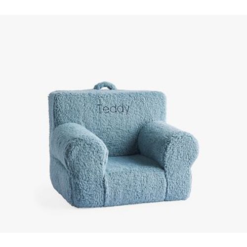 My First Anywhere Chair, Light Blue Cozy Sherpa
