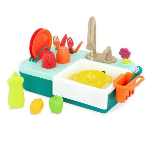 B. toys Running Water Play Sink - Splash-n-Scrub Sink - Kids Kitchen Playset