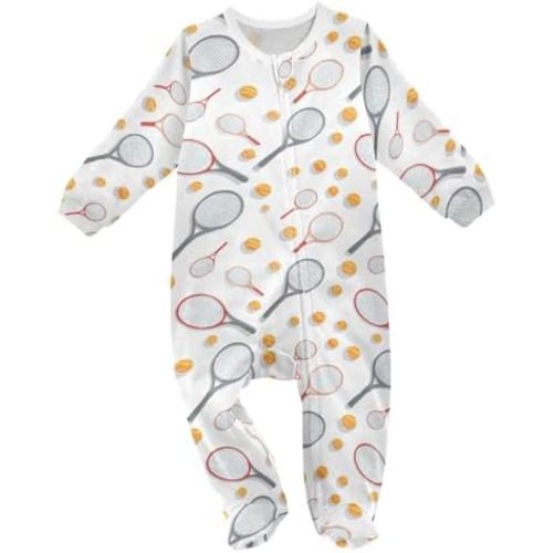 Dussdil Baby One-Piece Footies Newborn Rompers Pajamas Cotton Footed Pjs for Sleep Play Boys Girls