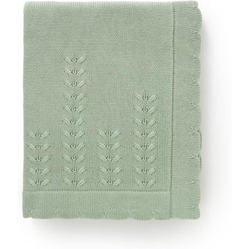 mimixiong Cotton Baby Blanket Newborn Breathable Knit Receiving Blanket