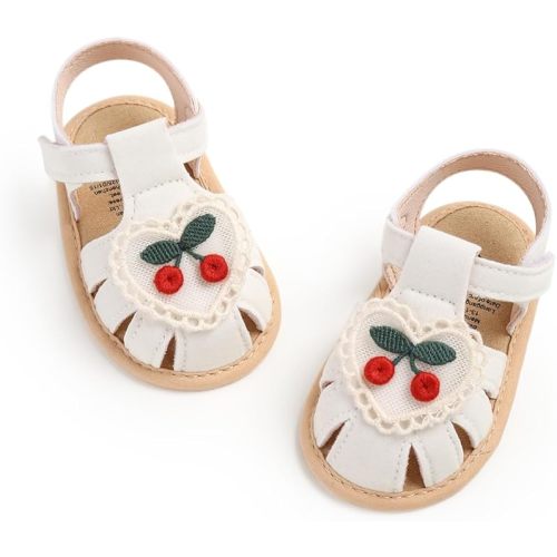 Ohwawadi Baby Boys Girls Sandals Soft Sole Summer Infant Wedding Dress Flat Shoes Beach Sandal Newborn Crib Shoes First Walkers