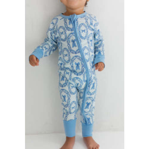 Julia Bow Zipper Romper – In My Jammers