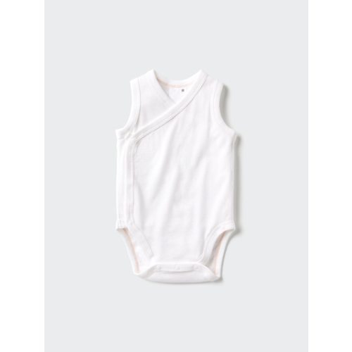 Baby Sleeveless Cotton Mesh Bodysuits | Open Front | UNIQLO US