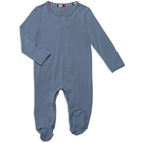 Magnetic Me Boys Modal Magnetic Baby Footie Pajamas | Silky Soft Modal Fabric | Baby Sleepers