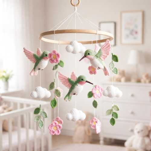 Hummingbird Mobile (Crochet Mobile Only)