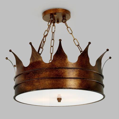 Crown Semi-Flush Ceiling Light