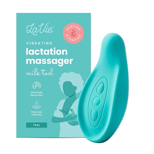 LaVie Lactation Massager - Patented Breastfeeding Relief, Boost Milk Flow & Ease Discomfort from Clogged Ducts, Engorgement, Mastisis - Postpartum Essentials for Nursing Moms - HSA/FSA Medical Device
