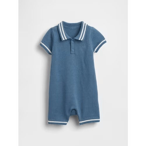 Baby Polo Sweater Shorty One-Piece