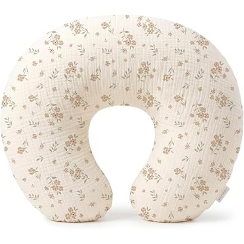 Konssy Muslin Nursing Pillow Covers, Soft Cover for Breastfeeding Pillows