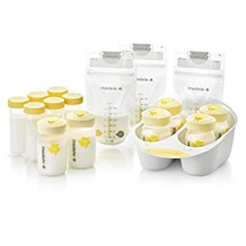Amazon.com : Medela Breast Milk Storage Solution Set, Breastfeeding Supplies & Containers, Breastmilk Organizer, Made Without BPA : Baby