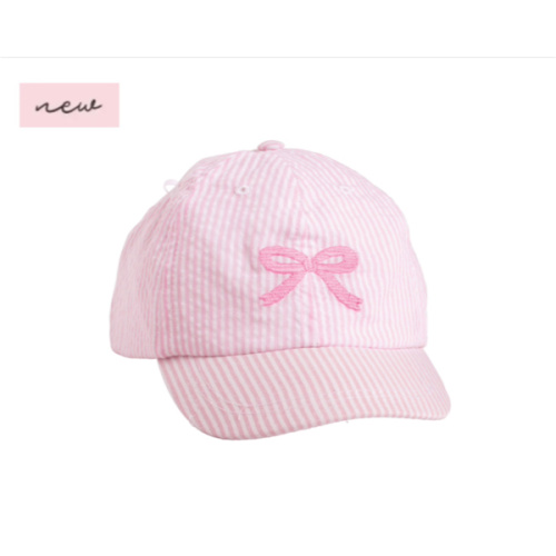 Chic & Playful Pink Bow Baseball Hat | Mud Pie