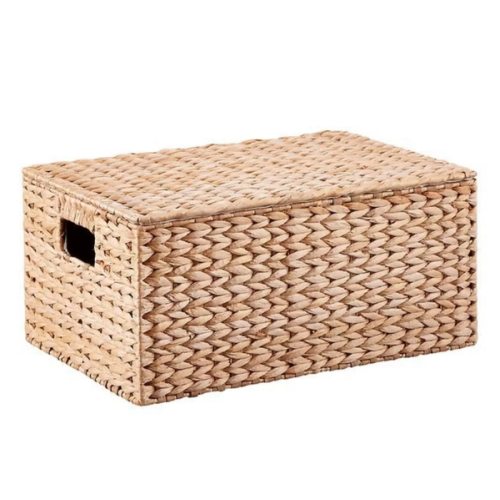 The Container Store Artisan Rush Hinged-Lid Box | The Container Store